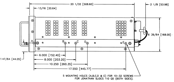 Dimensions, Side View