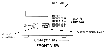Half Rack BHK-MG Dimensions, Front View