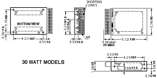 30W ERD Dimensions