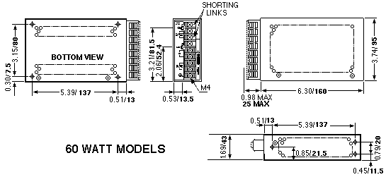 60W ERD Dimensions