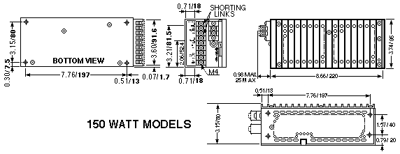 150W ERD Dimensions