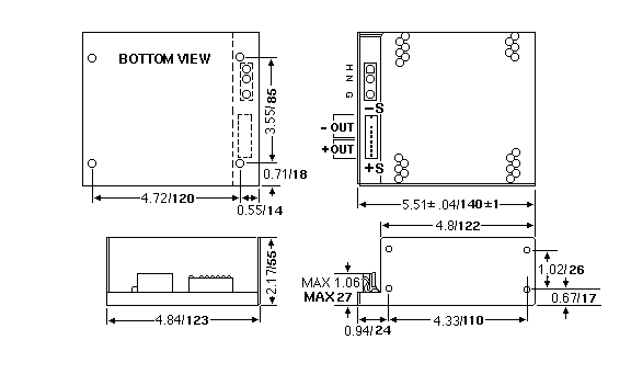 ERX 30W Dimensions