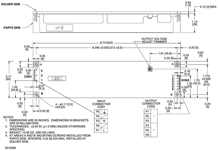 JBW 75W OUTLINE DIMENSION