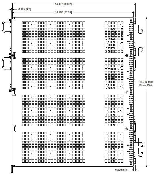 RA 19-1U Dimensions, Top View