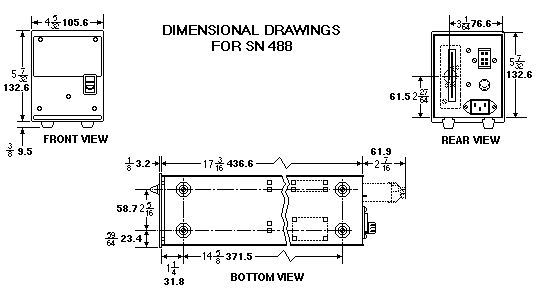 SN 488  OUTLINE DIMENSIONS