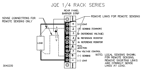 JQE 1/4 Rack Sense Connections